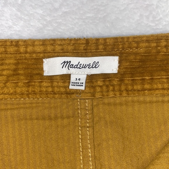 Madewell Corduroy A-Line Button Front Mini Skirt - Picture 5 of 9